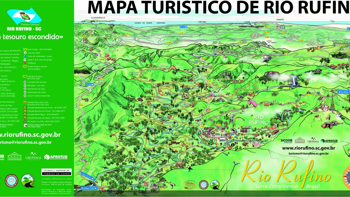 Mapa Turístico de Rio Rufino e Região